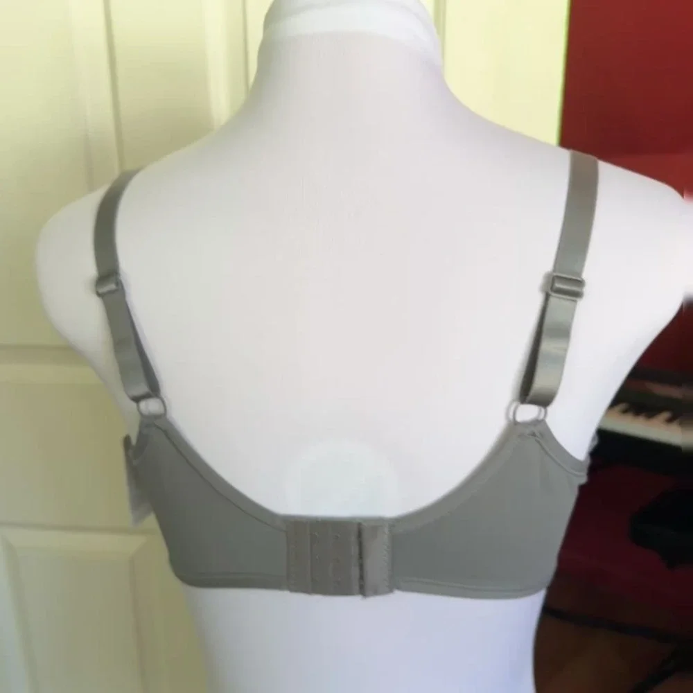 Rene Rofe Soft Comfort Bra, 40C, Gray Wire-Free Lightly Padded Smooth NEW - Picture 5 of 9